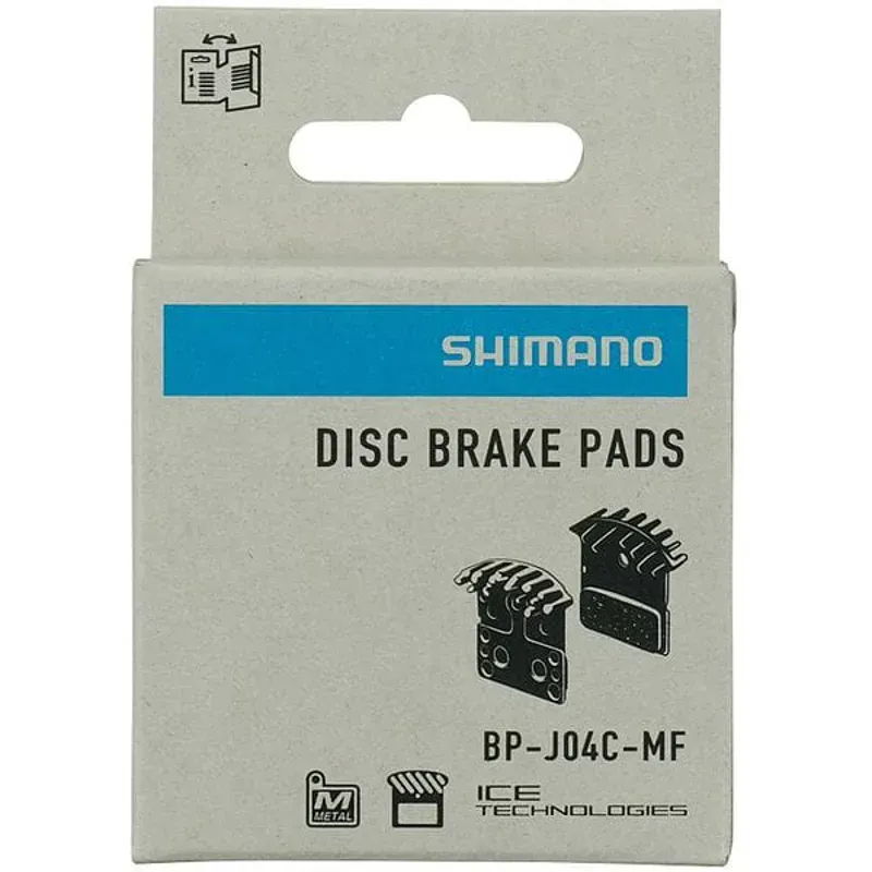 Shimano J04C-MF disc pads and spring metal sintered alloy/stainless back cooling fins-2