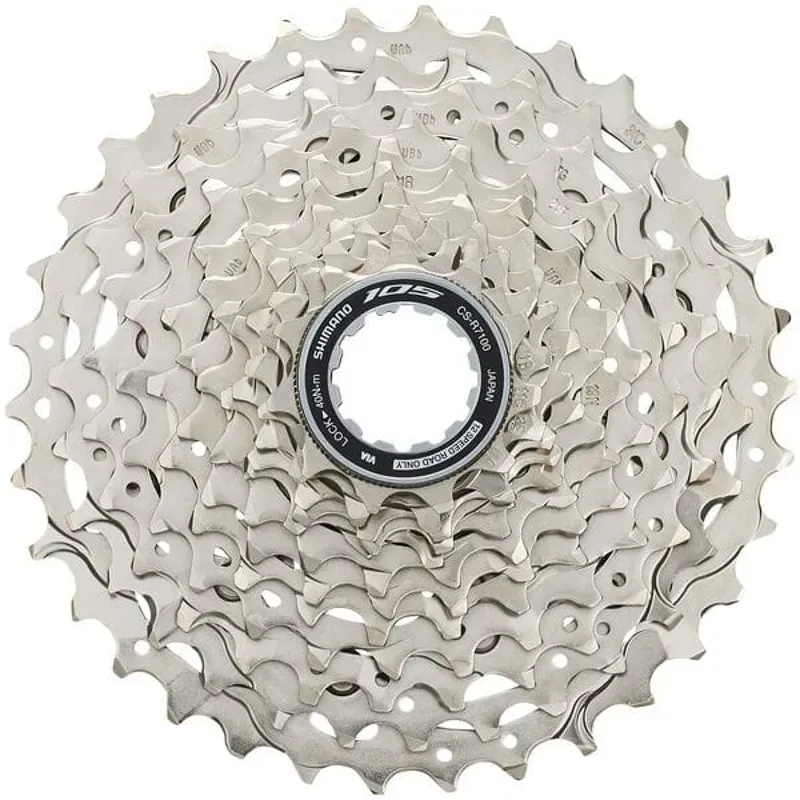 Shimano 105 Cassette  R7101 12 Spd 11 - 34 teeth Silver
