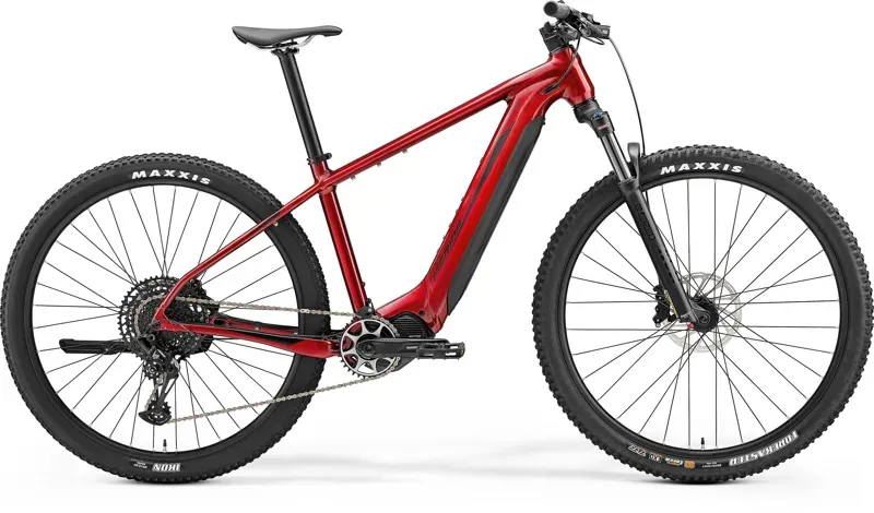 Merida eBig Nine 675 E-Mountain Bike In Red/Black 