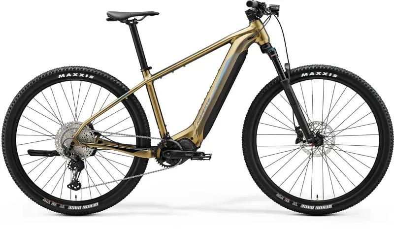 Merida eBig Nine 775 E-Bike In Gold/Blue/Black