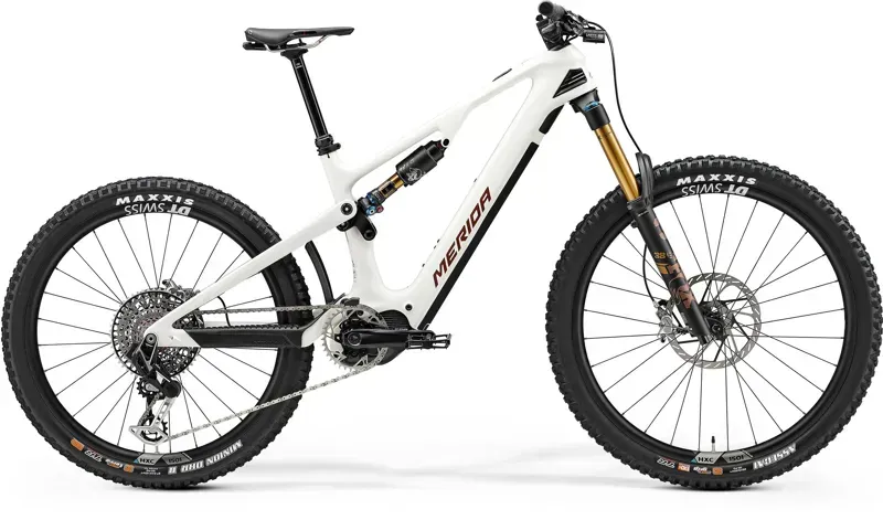 Merida eOne-Sixty 10K E-Mountain Bike In White/Bronze 