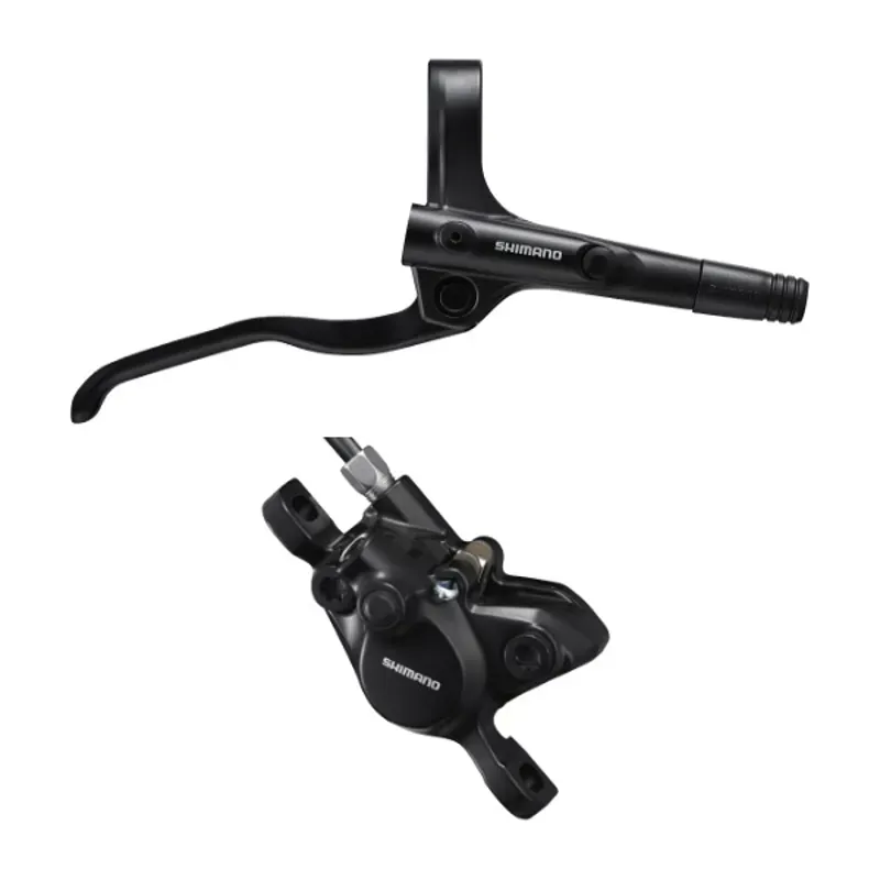 Shimano MT200  -BL MT200 bled brake lever/post mount calliper black Right Front