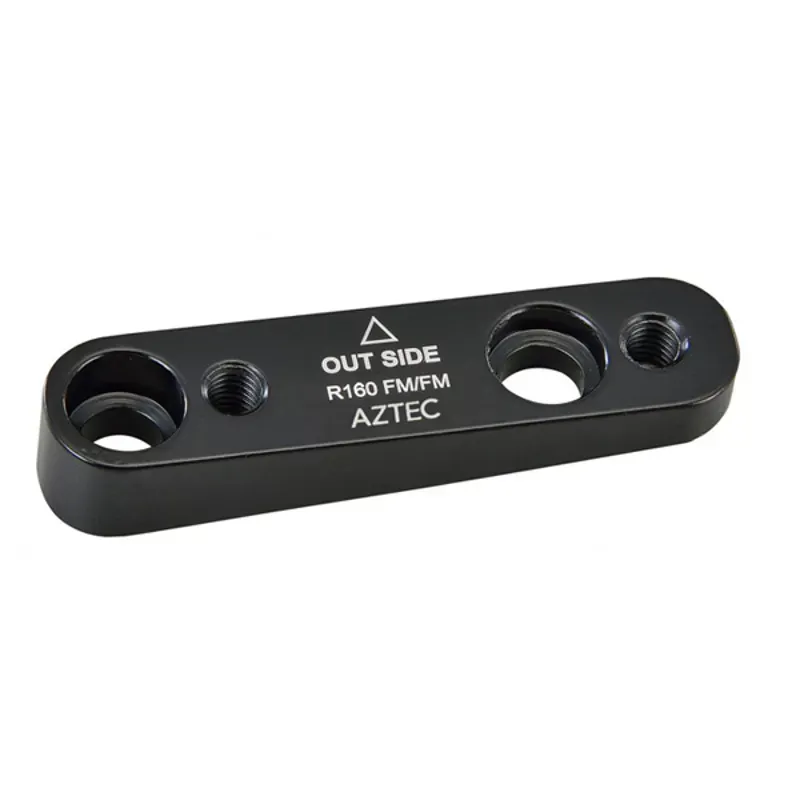 Aztec Flat-Flat 160mm Rear Caliper Brake Adapter in Black