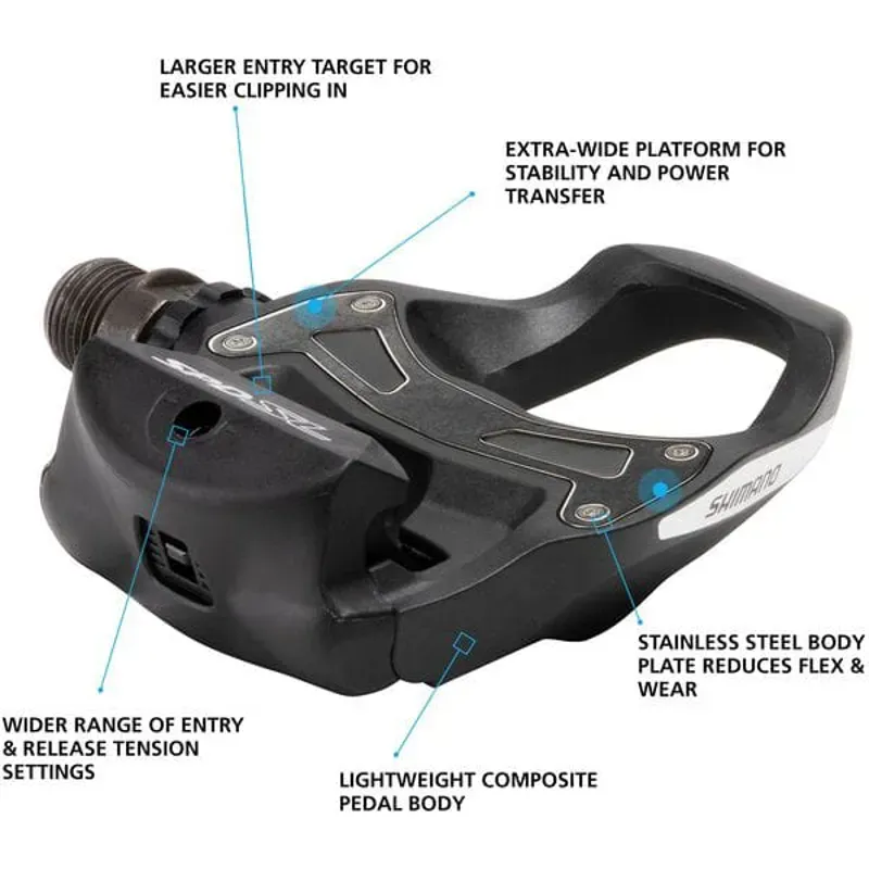 Shimano PD-R550 SPD SL Road pedals resin composite black-1