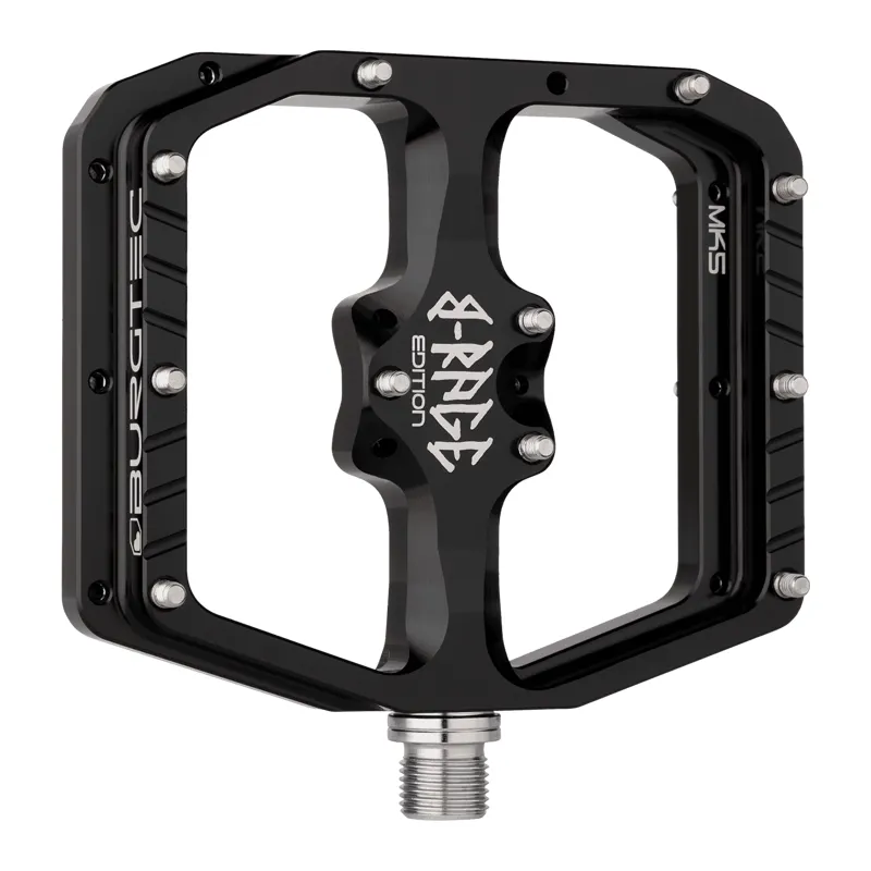 Penthouse Flat MK5 B-Rage Edition Pedals - Burgtec Black