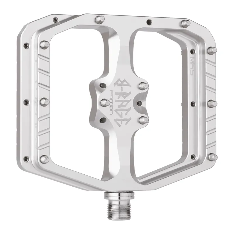 Penthouse Flat MK5 B-Rage Edition Pedals - Rhodium Silver Damn White