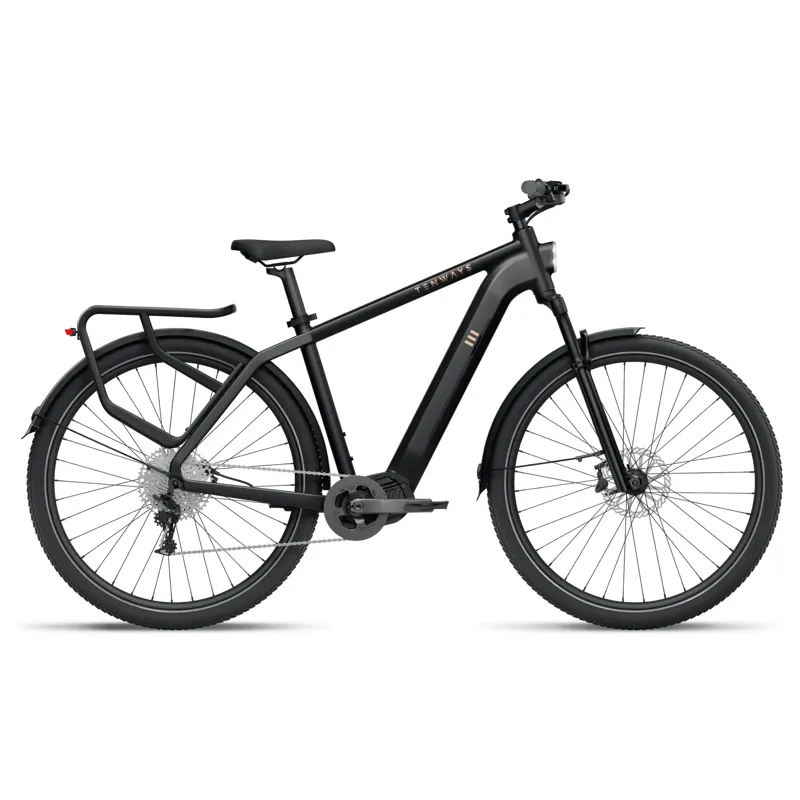 Tenways AGO X Midnight Black Urban Cross-Country Hybrid E-Bike