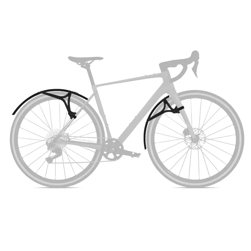 Zefal G50 Shield Gravel Mudguard Set Black-1