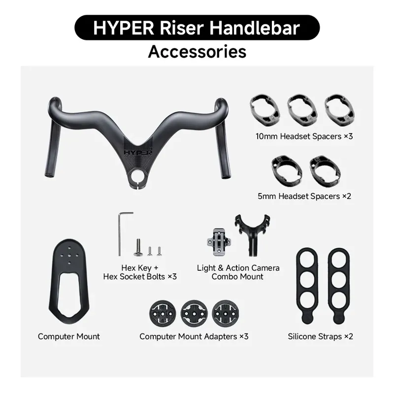 Winspace Hyper 2.0 Aero Rise Carbon Bars-6