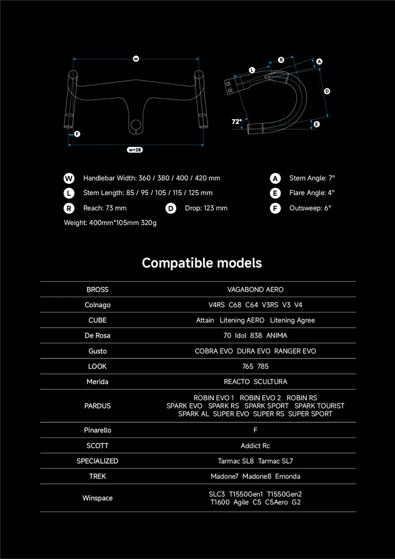 Winspace Hyper Aero Matt Black Handlebars-8