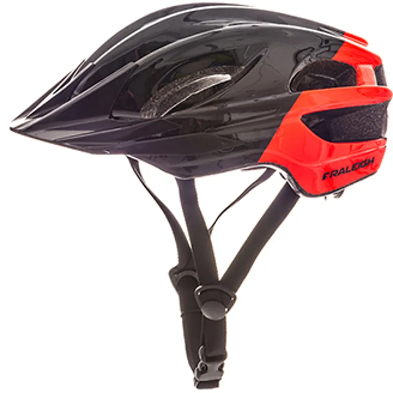Raleigh Segment 48-55cm Black Orange Childrens Helmet-1