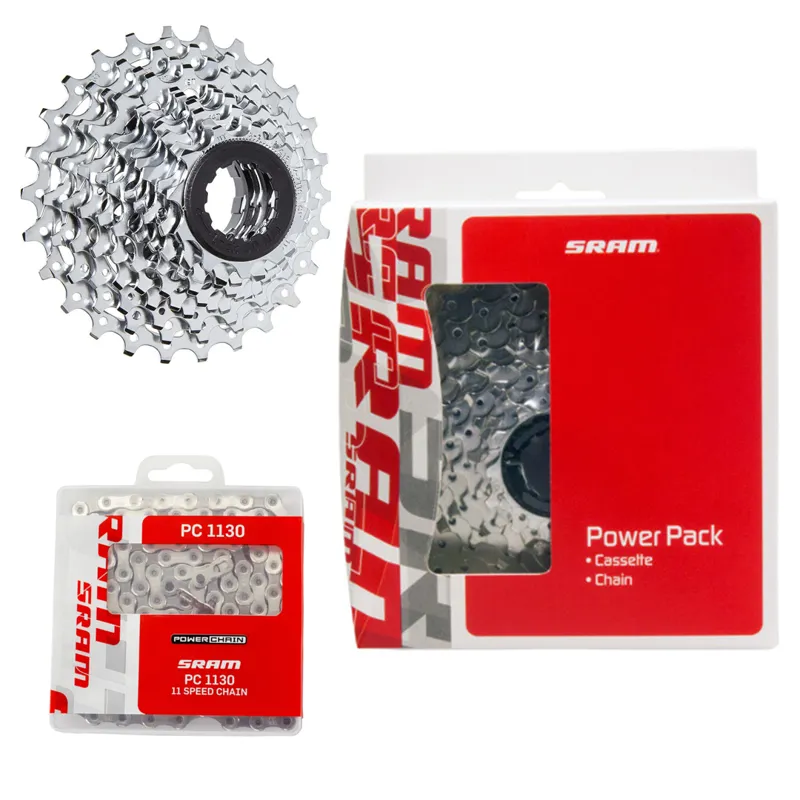 SRAM Powerpack  PG1130 11 Speed 11-28t Cassette and PC1110 Chain Power Pack